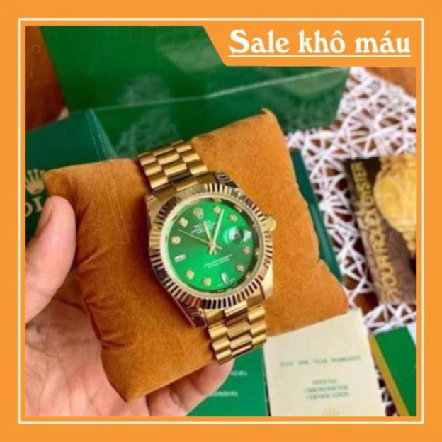 [Free Sip]  [Siêu Phẩm]  Đồng hồ nam rolex dây đặc thép không rỉ không bay màu - Rolex_collections