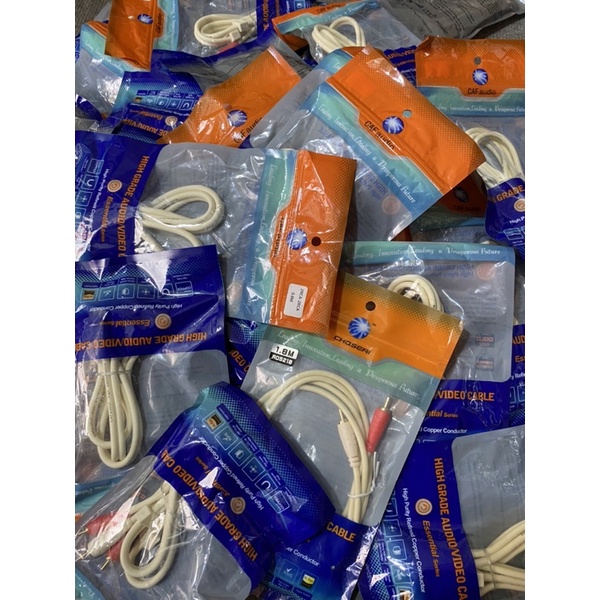 Dây tín hiệu AV CAF audio 4 đầu 0.8m