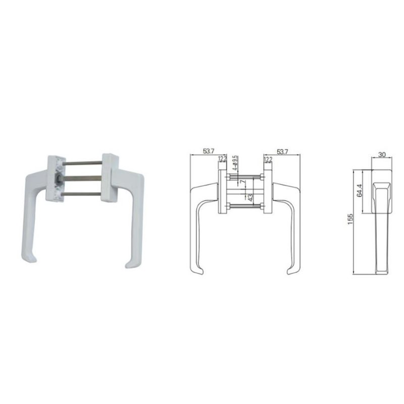 BỘ TAY NẮM KHÓA ĐA ĐIỂM THƯỜNG 1800 CỬA NHỰA uPVC