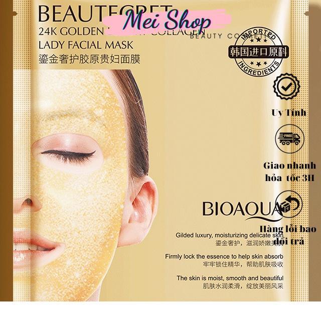 Mặt Nạ Thạch Collagen Vàng 24k Chăm Sóc Da Mặt Giúp Da Căng Mịn Tăng Đàn Hồi BIOAQUA
