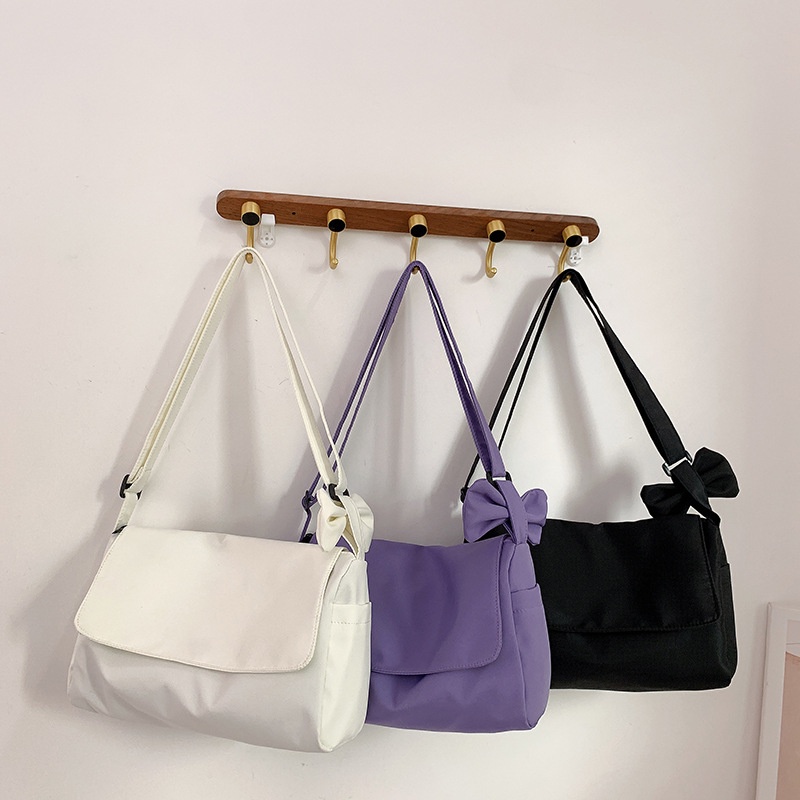 Túi Đeo Vai Màu Sắc Đơn Giản Sức Chứa Lớn Cao Cấp Thời Trang