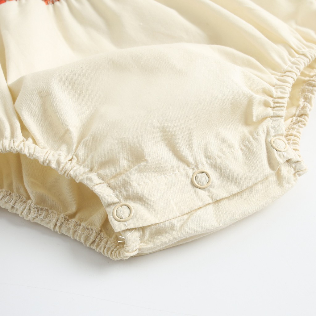 Áo Liền Quần Sanlutoz Làm Bằng Cotton Thiết Kế Không Tay Họa Tiết Hoa