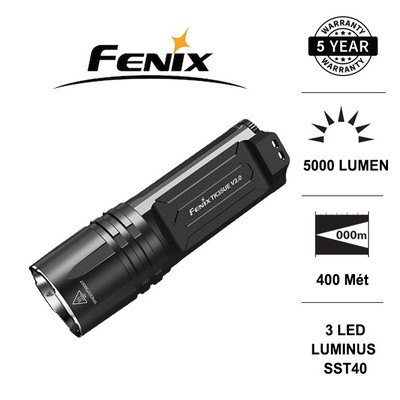 Đèn pin FENIX TK35UE V2.0 độ sáng 5000 lumens chiếu xa 400m (không pin sạc)