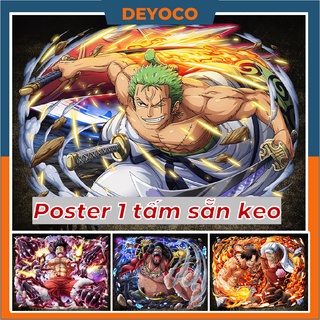 Poster trang trí one piece 3D
