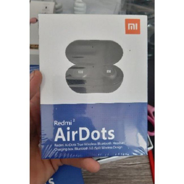 Tai Nghe Bluetooth, Tai Nghe Bluetooth 5.0 AirDots Redmi 2 True Wireless Kèm Đốc Sạc, Cảm Ứng