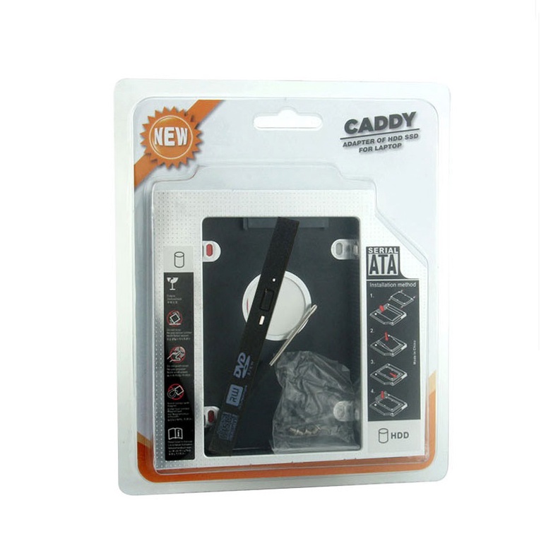 Caddy Bay HDD SSD SATA 3 9.5mm/12.7mm - Khay ổ cứng thay thế ổ DVD