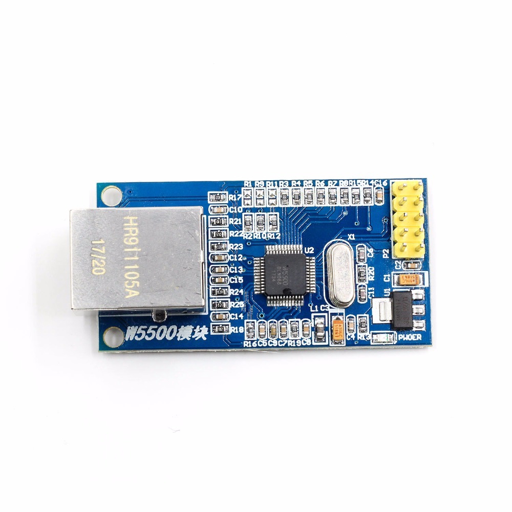 Mô Đun Mạng Ethernet W5500 Cho Arduino Tcp / Ip 51 / Stm32 Spi Giao Diện 3.3v 5v