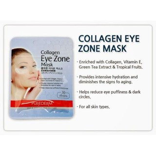 Mặt Nạ Dưỡng Mắt Collagen Purederm Eye Zone Mask 30ml
