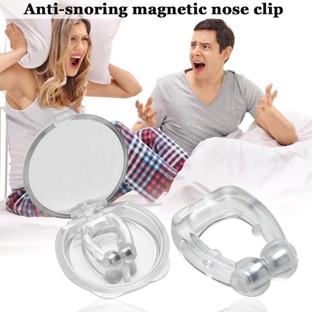 Đồ Dùng Sức Khỏe Tương Lai Dừng ​Kẹp Mũi Chống Ngáy Bằng Silicone Thiết Kế Từ Tính Tiện Dụng