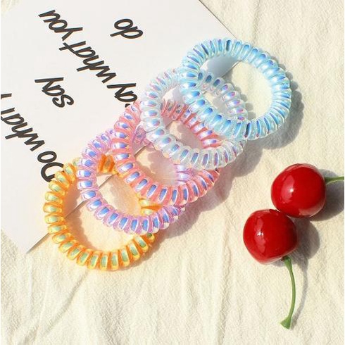 Dây cột tóc lò xo ánh hologram xinh xắn LXHOLO