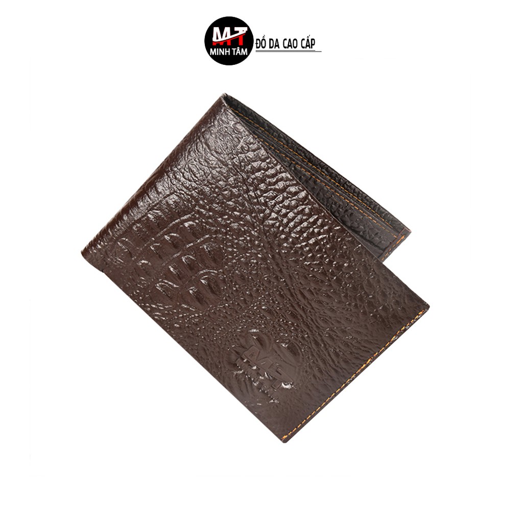 Ví nam Minh Tâm da bò vân cá sấu MT-0135