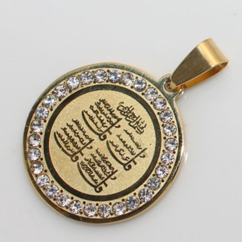 Hồi giáo Hồi giáo Kinh Qur'an Mặt dây chuyền Allah Amulet Vòng cổ nam