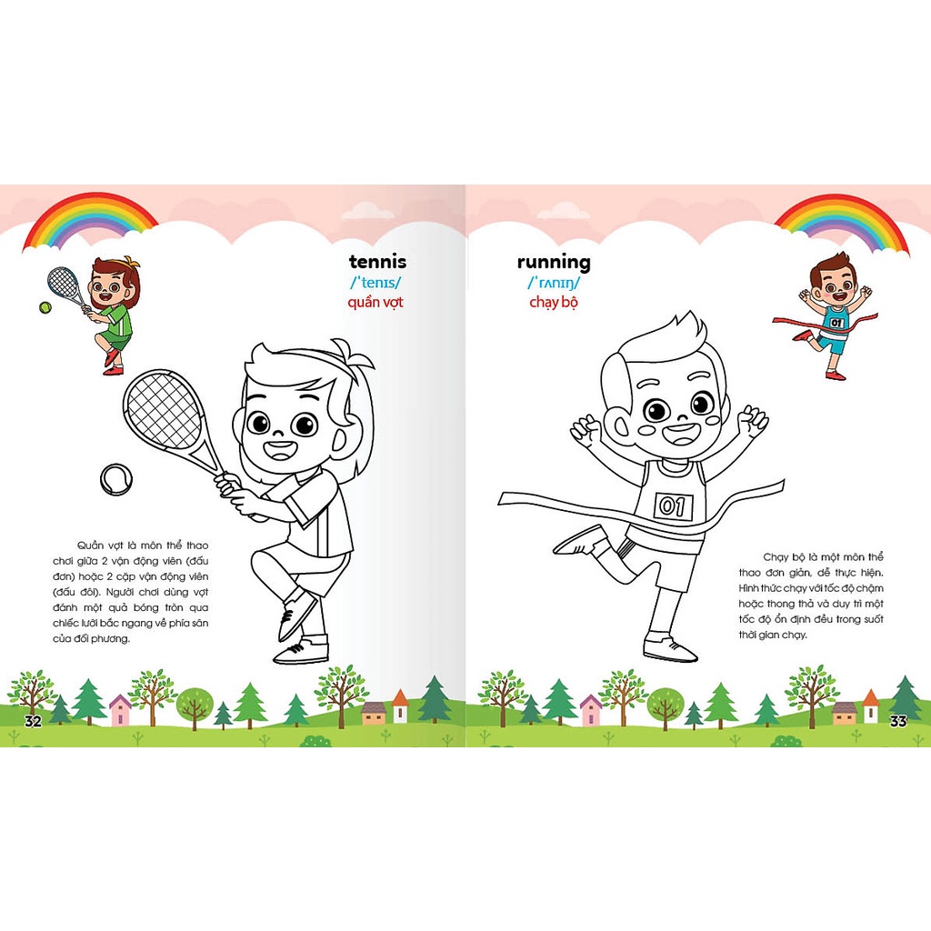 Sách Colouring 365 ngày Tô màu - KHÁM PHÁ THẾ GIỚI PHÁT TRIỂN TRÍ TUỆ - Gia đình, Nghề nghiệp, Thể thao (Cuốn 5)