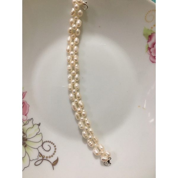 vòng tay ngọc trai phối thiên nhiên