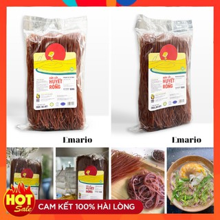 Bún gạo lứt hữu cơ Huyết Rồng, gói 500g - EMARIO STORE - Gạo đặc sản Việt