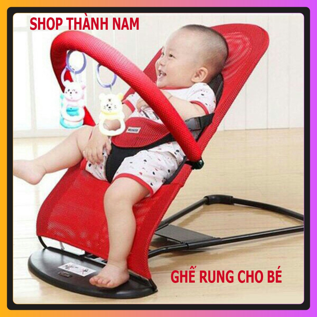 Ghế nhún ghế rung cho bé có thanh treo và đồ chơi MBPHUNG100