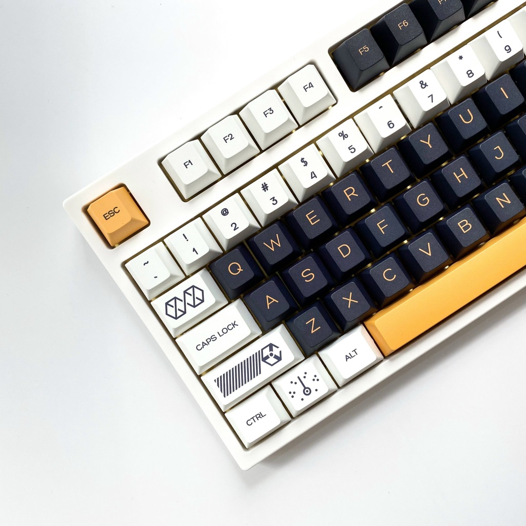 Bộ keycap Virtual War Cherry Profile PBT dye-sub 140 phím nút bàn phím cơ - Kicap