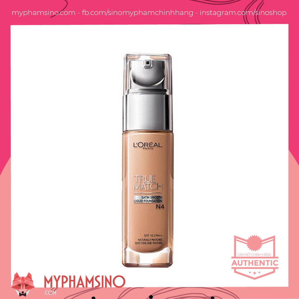 Kem nền L'oreal True Match Satin Smooth Liquid