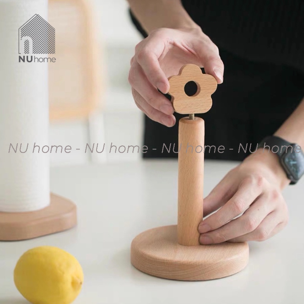 nuhome.vn | Cây để giấy - Niro, cây để giấy cuộn bằng gỗ được thiết kế đẹp mắt, sang trọng và tiện dụng