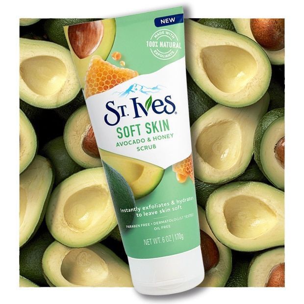 Sữa Rửa Mặt Tẩy Tế Bào Chết Chiết Xuất Bơ Mật Ong St. Ives Soft Skin Avocado & Honey Scrub 170g