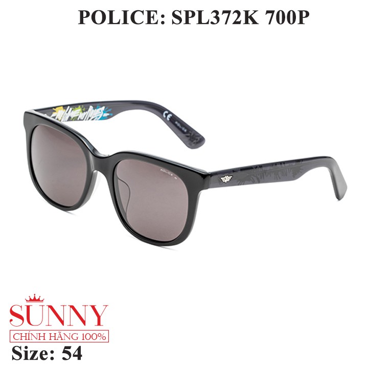 Kính mát chính hãng Police SPL372K màu sắc thời trang, thiết kế dễ đeo bảo vệ mắt