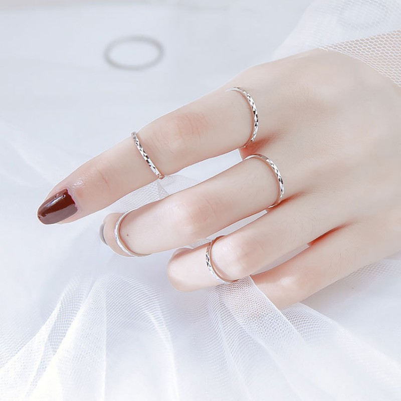 Nhẫn Bạc Trơn S925 Flix Tối Giản | Nhẫn Nữ Bạc Trang Sức Thời Trang