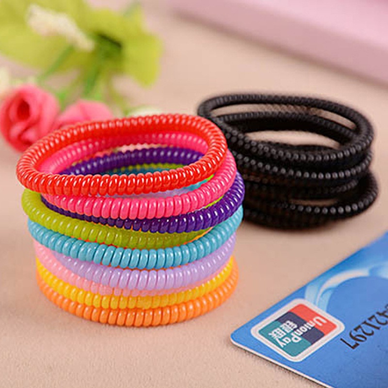 Bộ 10 dây cột tóc co giãn xinh xắn cho nữ, bé gái