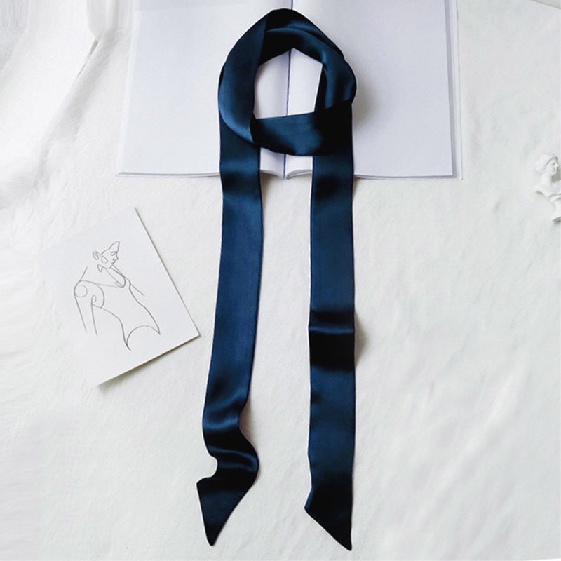 Khăn lụa tổng hợp bản vát dài nhiều màu