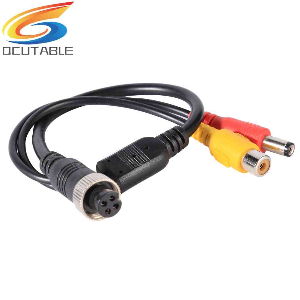 Dây Cáp Chuyển Đổi M12 4Pin Aviation Head Sang RCA Female DC Male