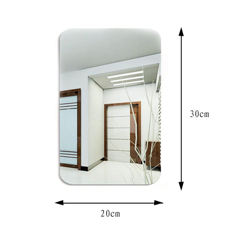 1 Miếng Dán Tường Hiệu Ứng Gương Tự Dính Trang Trí Phòng Tắm
