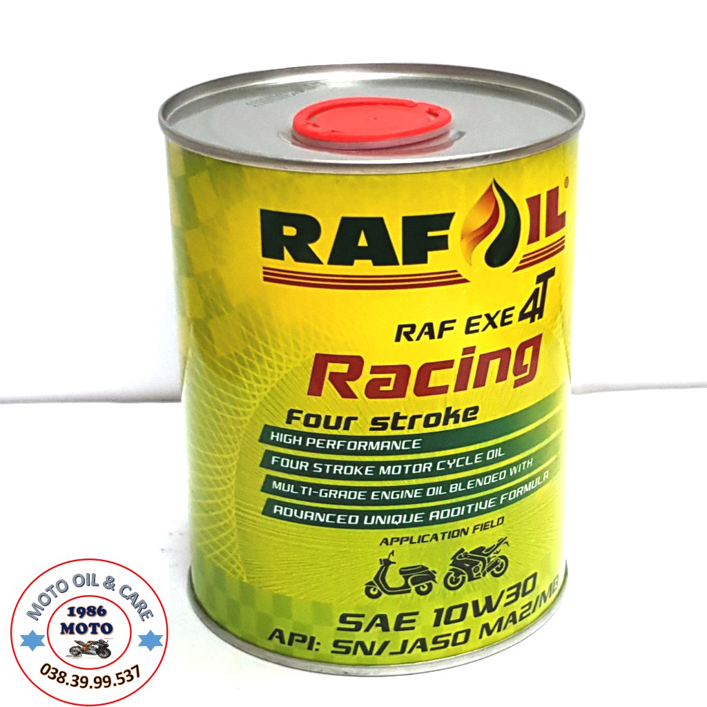Combo 6 Lon  Rafoil Racing RAF EXE 4T 10w-30 Full Synthetic Api SN 800ML