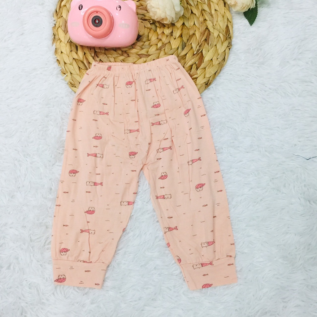 Quần chục dài cho bé trai bé gái thu đông cotton lạnh hàng loại 1 Carter QC01