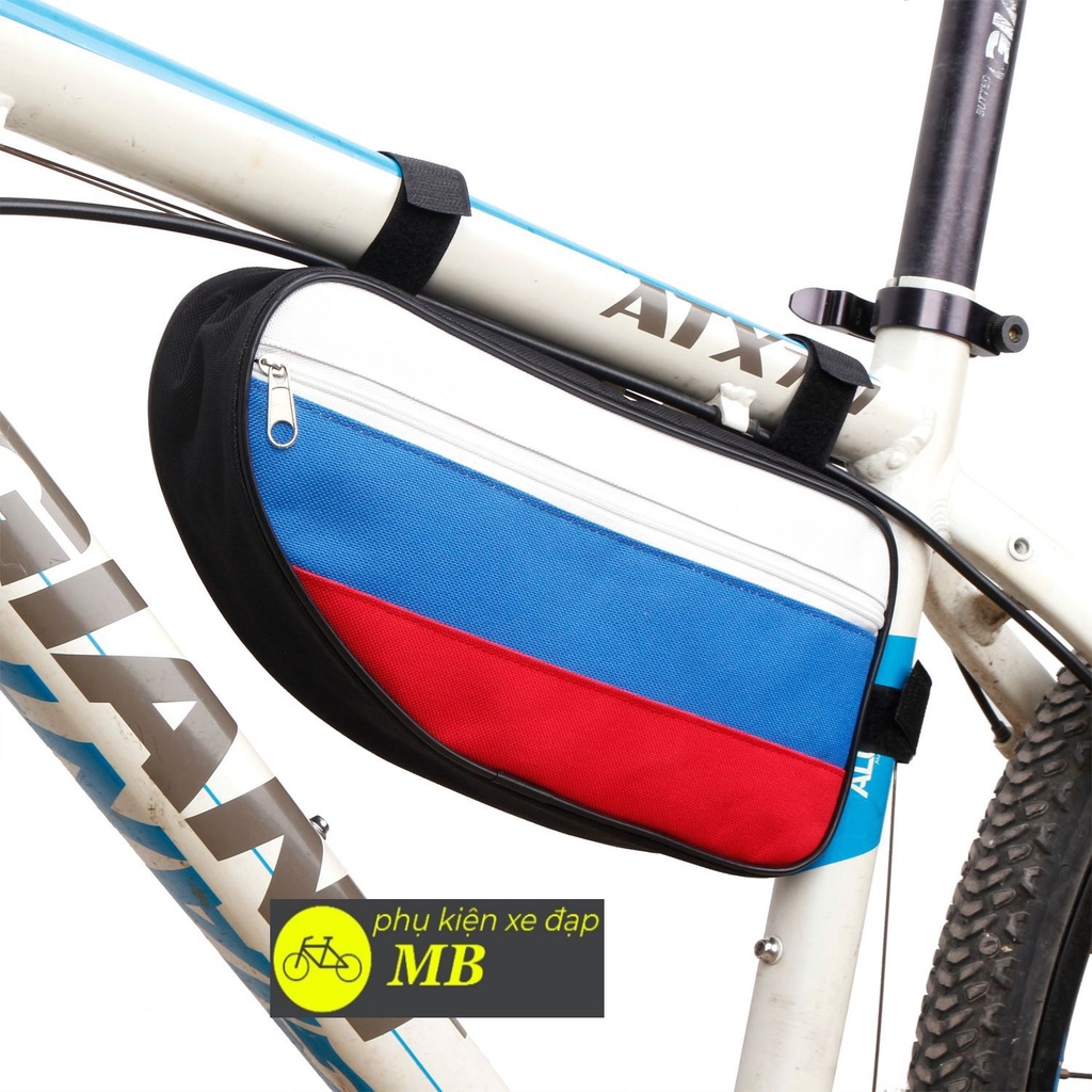 túi xe đạp treo khung sườn cao cấp thương hiệu BSOUL phong cách cờ nga thời trang đựng nhiều đồ TUI08