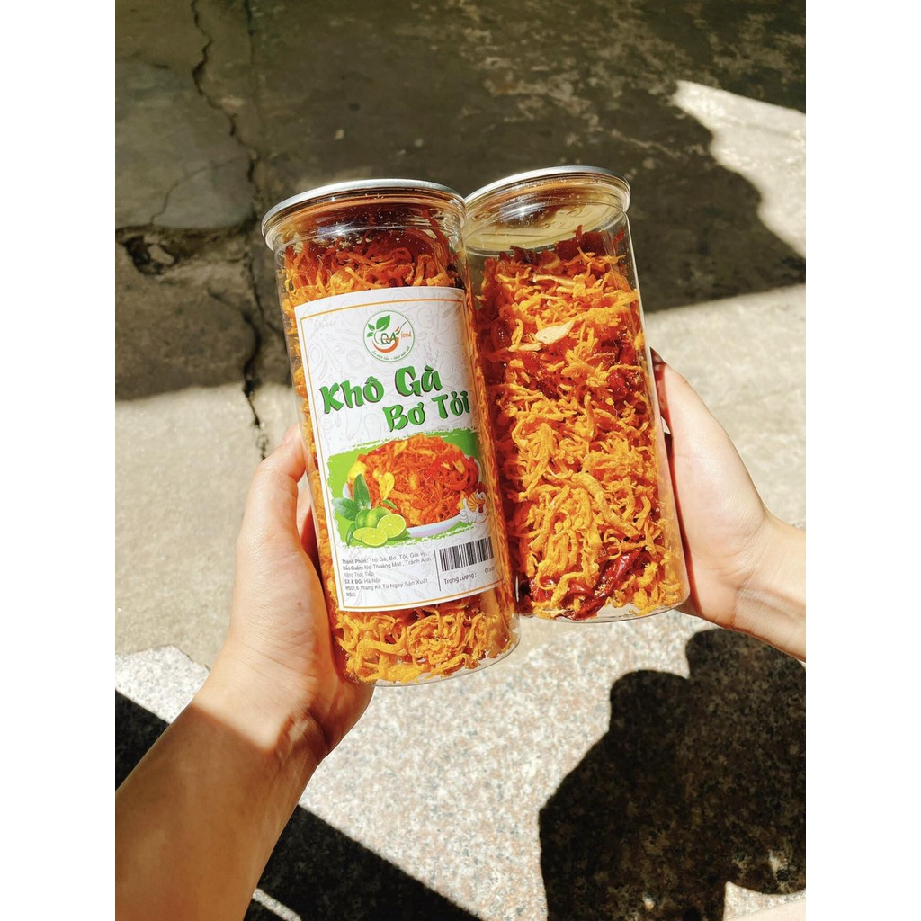 Khô Gà Bơ Tỏi Thơm Ngon Khó Cưỡng Hũ 300gr