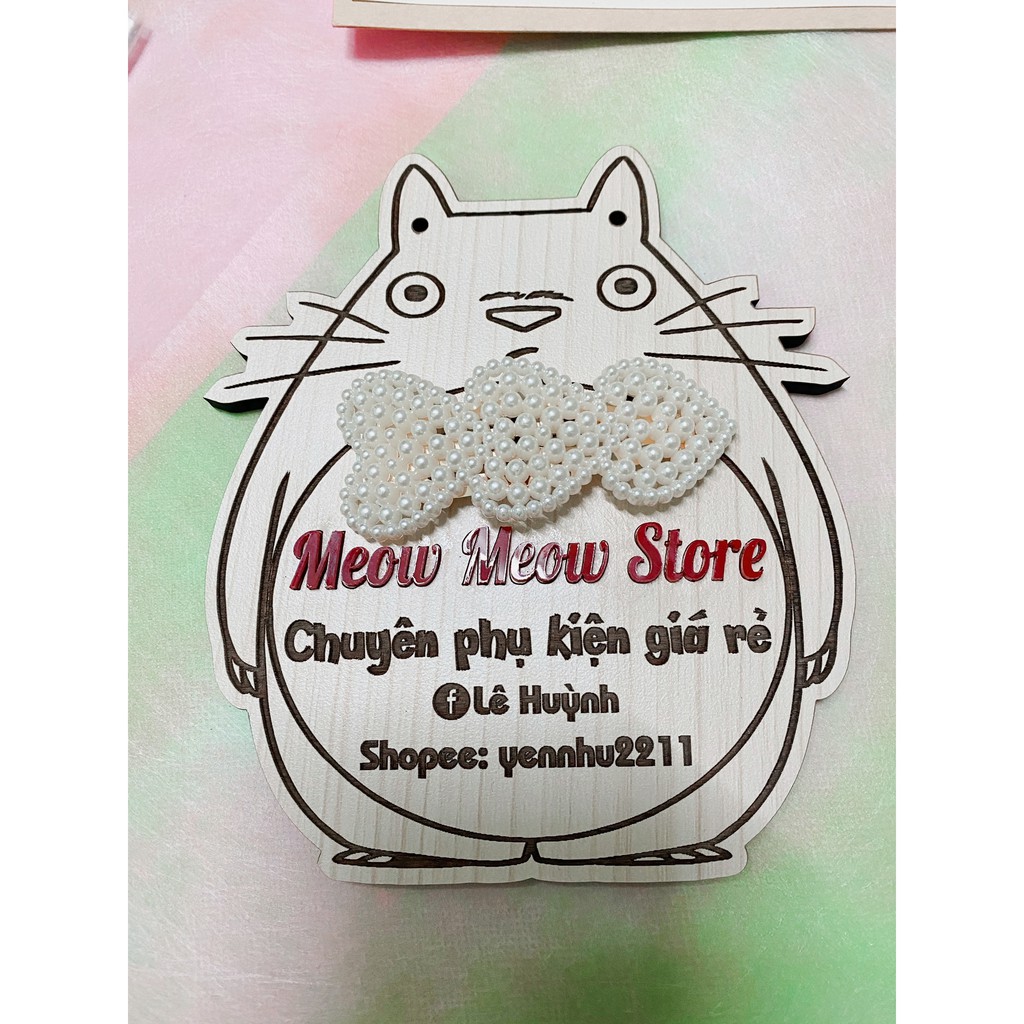 Ảnh MeowMeow+Chọn Mẫu Kẹp Đính Giả Ngọc Phong Cách HÀn Quốc