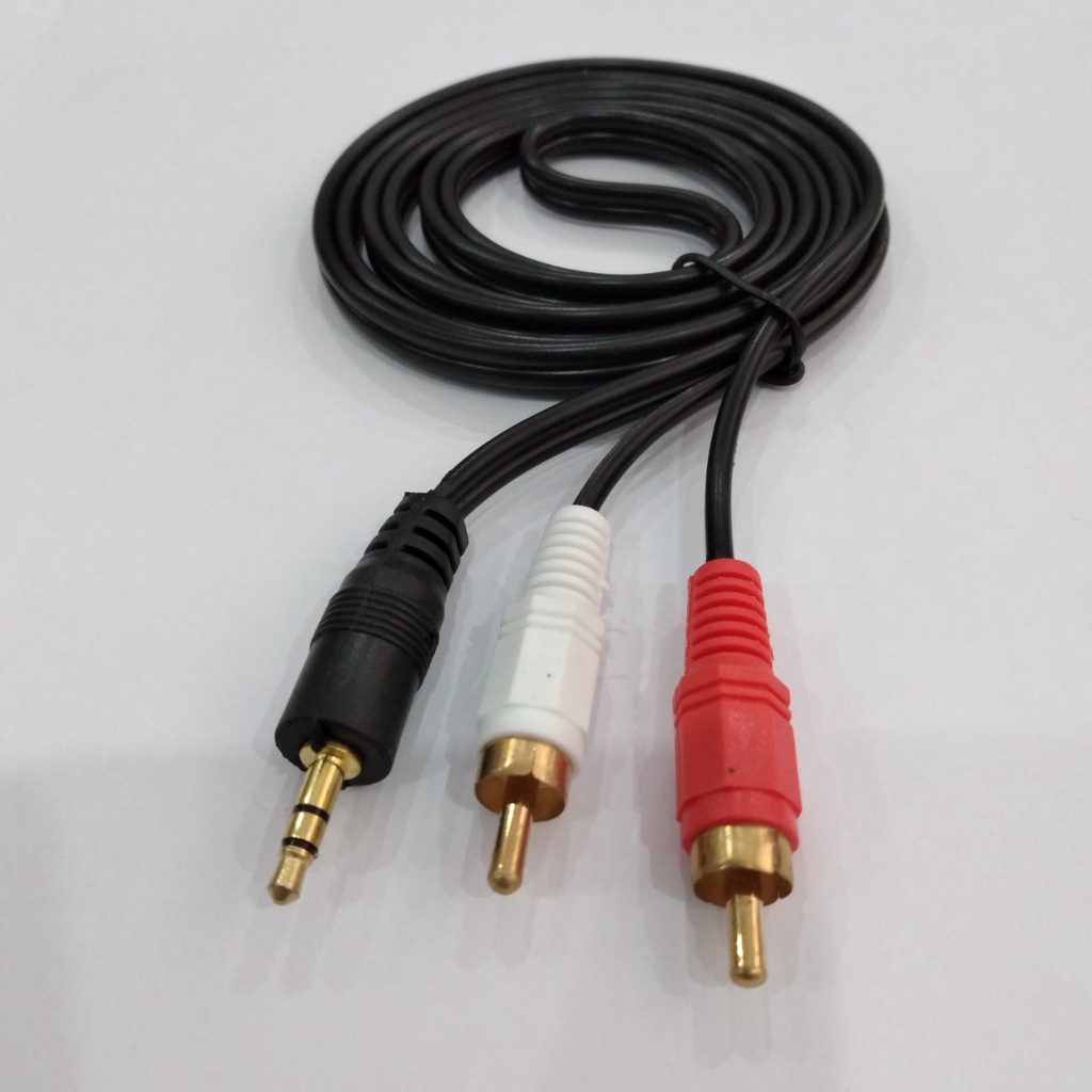 Dây jack loa 1 ra 2 dây loa 1 đầu 3.5 ra 2 AV hoa sen dài 1.5m hàng chất lượng giá tốt