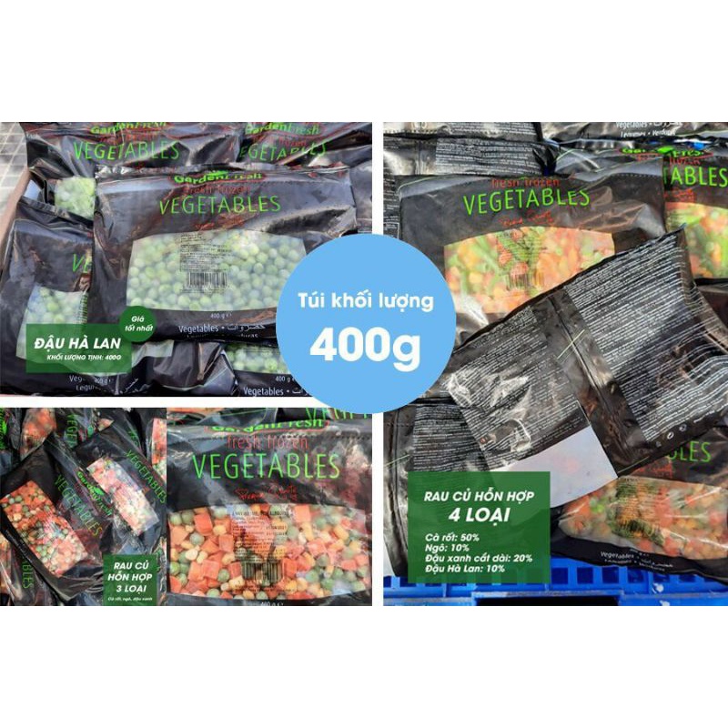 Đậu Hà Lan, Rau củ hỗn hợp nhập khẩu