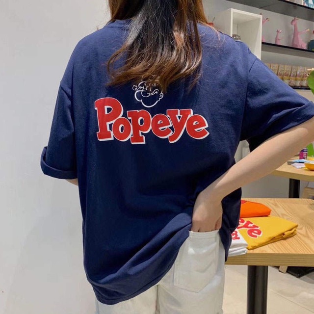 Áo thun phông PINK tay lỡ form rộng POPEYE Unisex