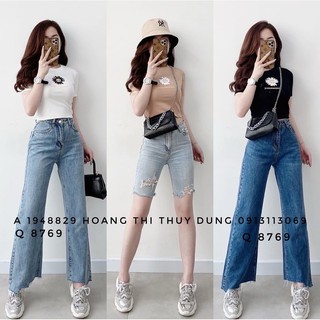 Áo thun nữ cộc tay thêu hình hoa cúc