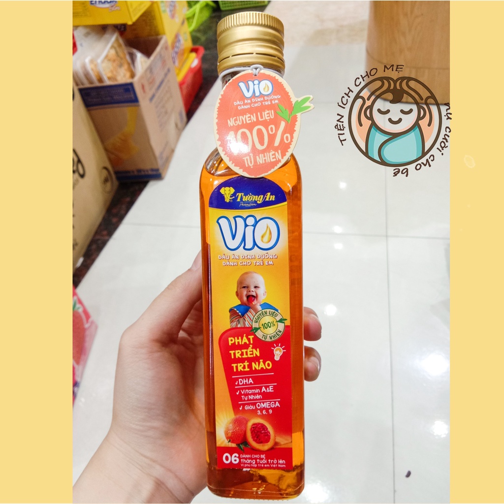 Dầu ăn dặm Kiddy cá hồi/olive/gấc vio 250ml dầu ăn trẻ em dinh dưỡng