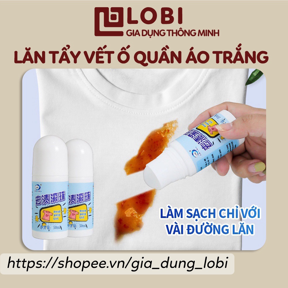 Lăn tẩy trắng quần áo, tẩy vết ố áo trắng dạng tẩy khô