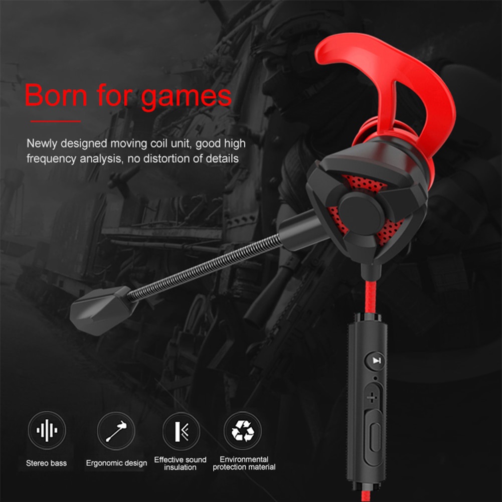 Tai nghe chơi game G9 có dây 3.5mm âm thanh sống động 3D cho PS4/điện thoại/máy tính/laptop