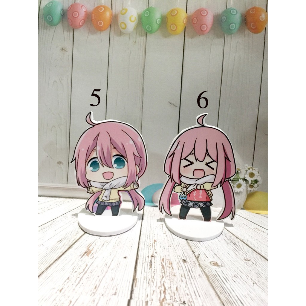 Standee Ạm để bàn Yuru camp Laid-Back Camp hàng có sẵn nhận in theo yêu cầu