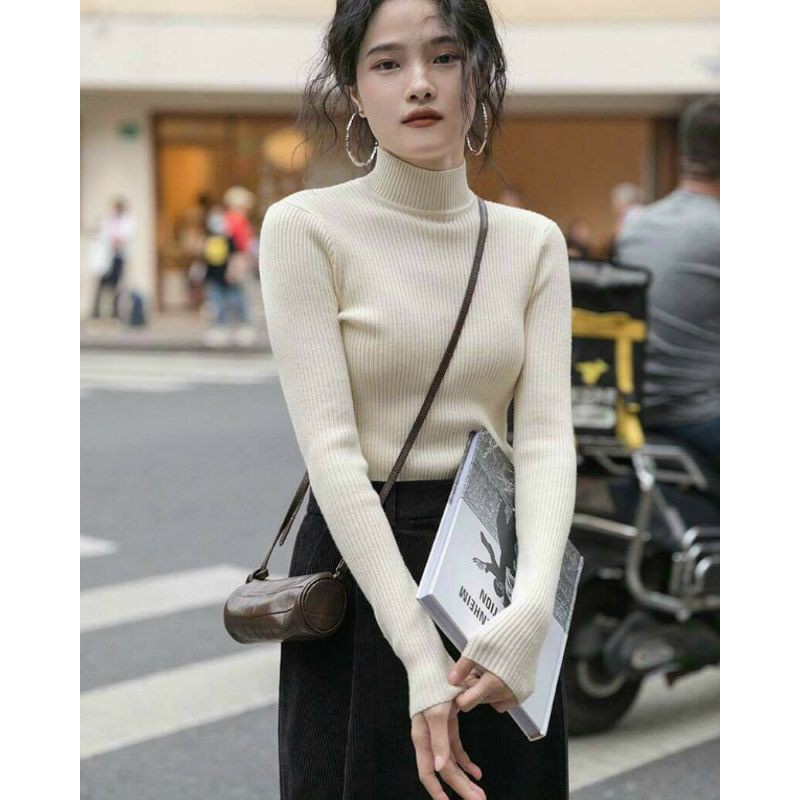 Áo len Bigsize cổ 3 phân ấm áp Ms39 (55-70kg) | BigBuy360 - bigbuy360.vn