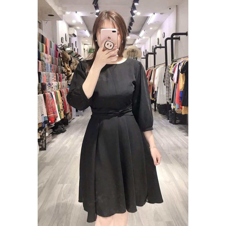 (50 - 90 KG) ĐẦM ĐEN CÁNH TIÊN, HALA, TAY REN CÒN LẺ SIZE SALE MẠNH CHO NÀNG