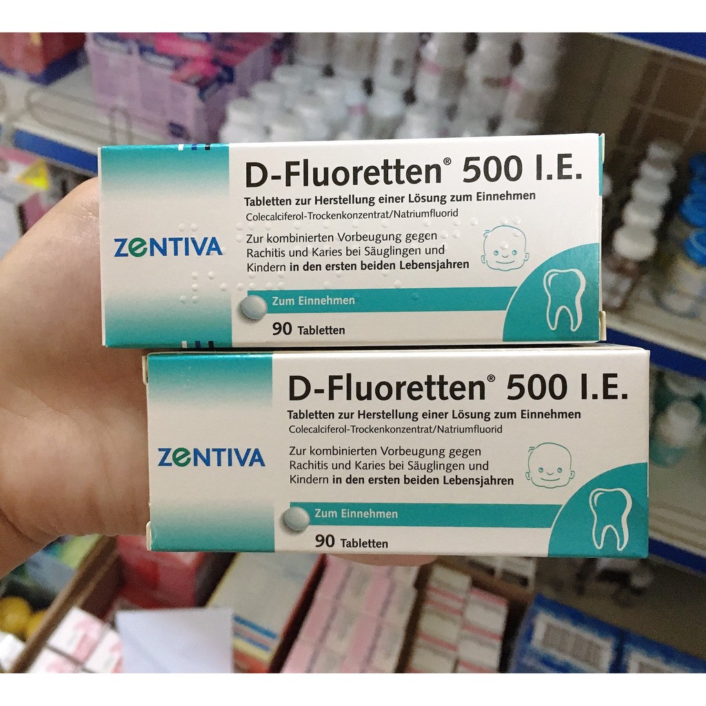 Vitamin d fluoretten 500i.e