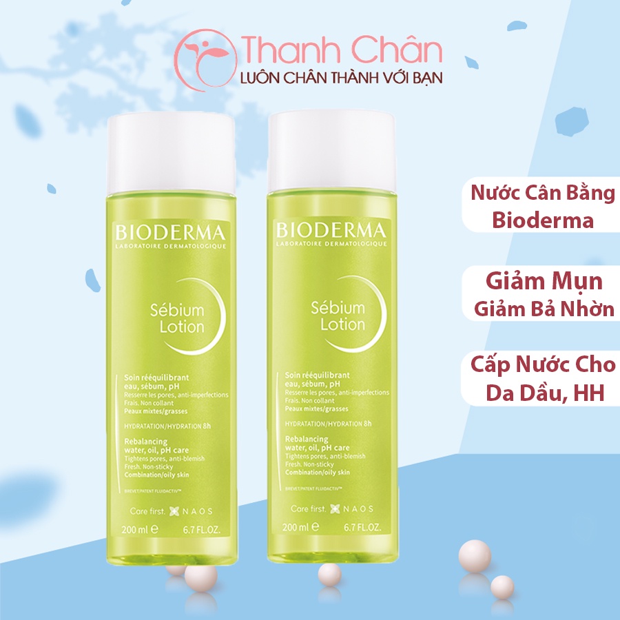 Dung dịch cân bằng Bioderma Sébium Lotion 200ml cho da hỗn hợp và da dầu