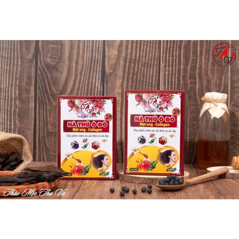 2hộp viên HÀ THỦ Ô ĐỎ chuẩn công ty 500g