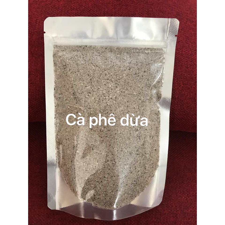 Bột cà phê - dừa : tẩy tế bào chết