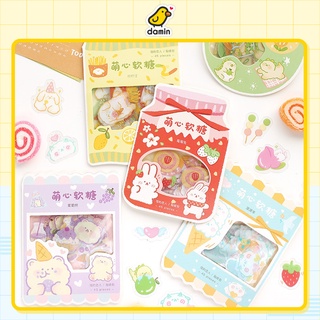 Set Bộ 45 Sticker Hình Dán Mèo Cún CUTE